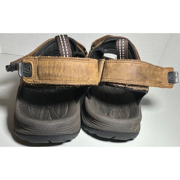 Keen Shoes Men’s Size 12 Brown Leather Strap Open ￼Toe Hiking Sandals Outdoors ￼ - Picture 4 of 9